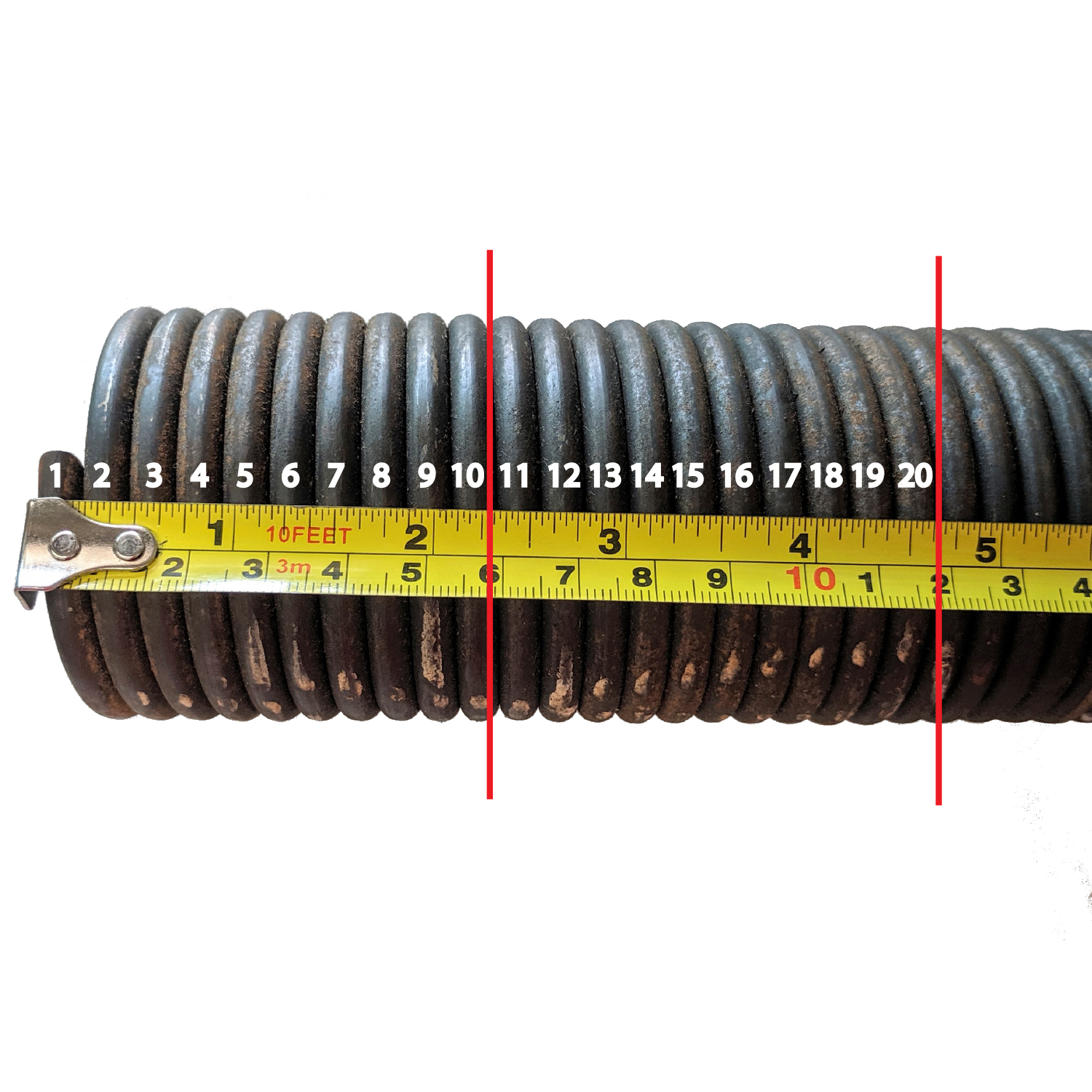 Measuring Torsion Springs — Garage Door Canada